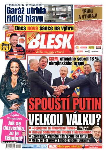 Obálka e-magazínu Blesk 1.10.2022