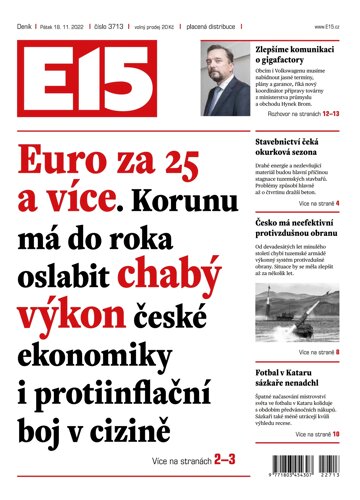 Obálka e-magazínu E15 18.11.2022