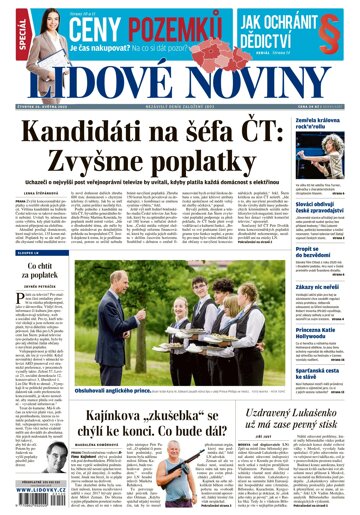 Obálka e-magazínu Lidové noviny 25.5.2023