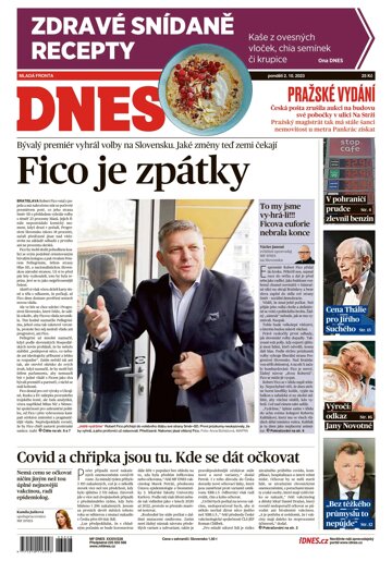 Obálka e-magazínu MF Dnes 2.10.2023