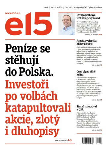 Obálka e-magazínu E15 17.10.2023