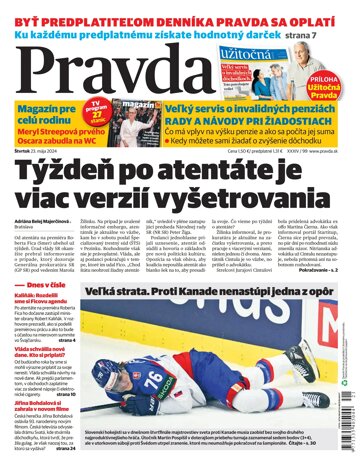 Obálka e-magazínu Pravda 23. 5. 2024