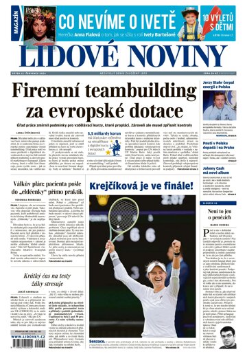 Obálka e-magazínu Lidové noviny 12.7.2024
