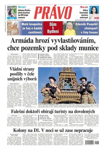 Obálka e-magazínu Deník Právo 24.7.2024