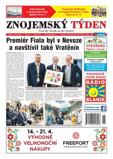 Obálka e-magazínu Znojemský týden 15/2025