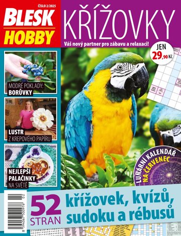 Obálka e-magazínu Blesk Hobby KŘÍŽOVKY 2/2025