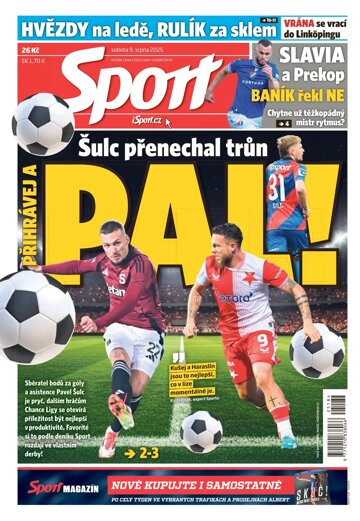 Obálka e-magazínu Sport 9.8.2025