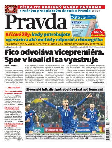 Obálka e-magazínu Pravda 17. 11. 2025