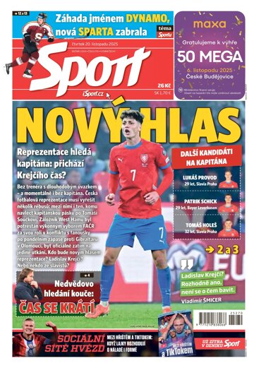Obálka e-magazínu Sport 20.11.2025