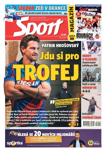 Obálka e-magazínu Sport 16.1.2026