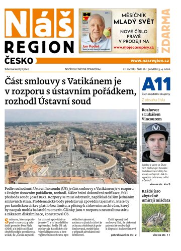 Obálka e-magazínu Náš Region - Česko 16/2026