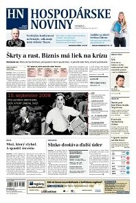 Obálka e-magazínu Hospodárske noviny 16.09.2013