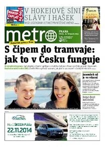 Obálka e-magazínu deník METRO 19.11.2014