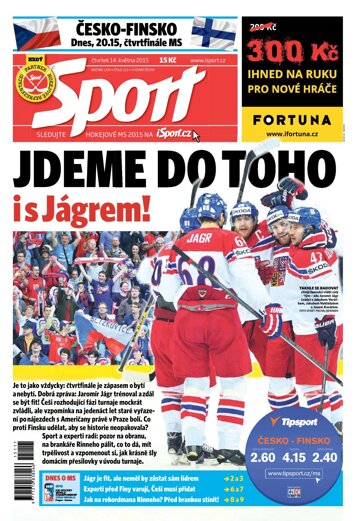 Obálka e-magazínu Sport 14.5.2015