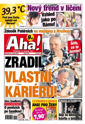 Obálka e-magazínu AHA! 8.8.2015