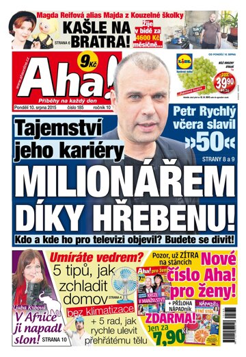 Obálka e-magazínu AHA! 10.8.2015