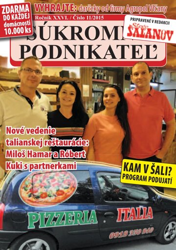 Obálka e-magazínu Súkromný podnikateľ 11/2015