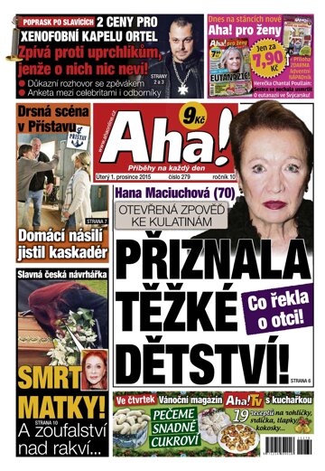 Obálka e-magazínu AHA! 1.12.2015