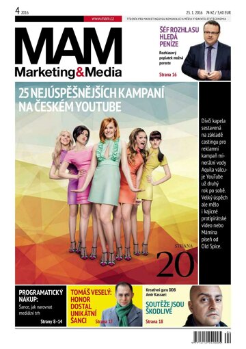 Obálka e-magazínu Marketing & Media 4 - 25.1.2016