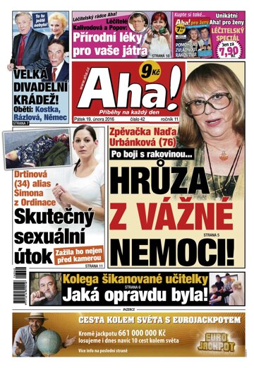 Obálka e-magazínu AHA! 19.2.2016
