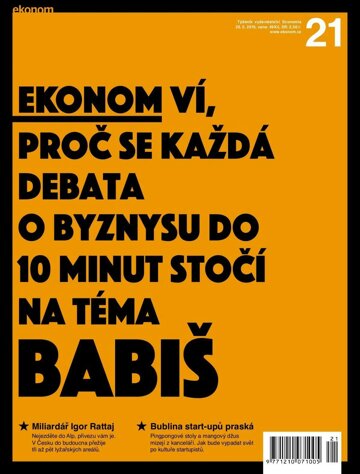 Obálka e-magazínu Ekonom 21 - 26.5.2016