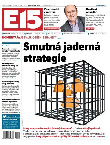 Obálka e-magazínu E15 3.6.2016