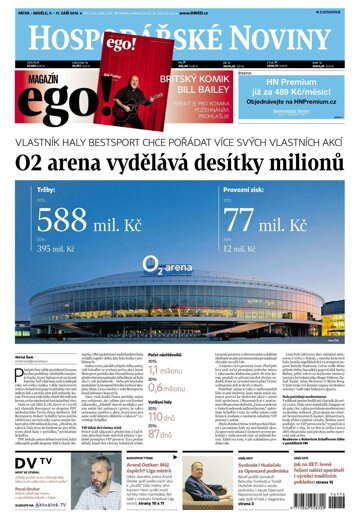 Obálka e-magazínu Hospodářské noviny 176 - 9.9.2016