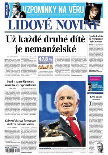 Obálka e-magazínu Lidové noviny 9.9.2016