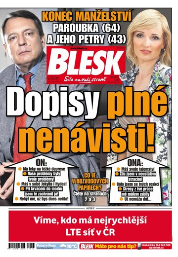 Obálka e-magazínu Blesk 21.2.2017