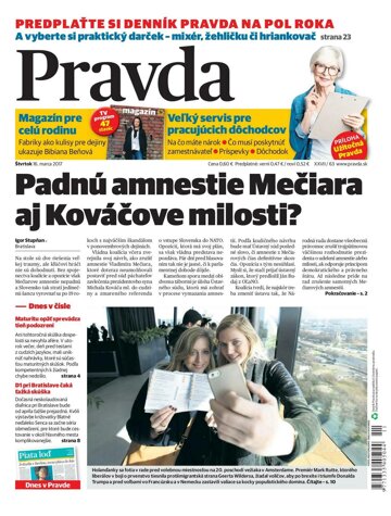 Obálka e-magazínu Pravda 16. 3. 2017