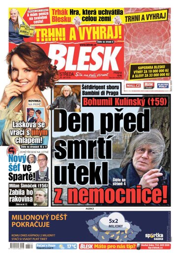 Obálka e-magazínu Blesk 26.9.2018