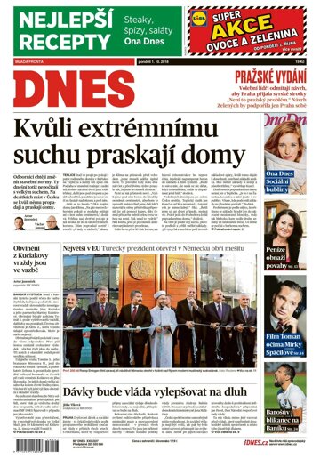 Obálka e-magazínu MF Dnes 1.10.2018