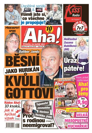 Obálka e-magazínu AHA! 12.2.2019