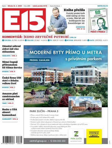 Obálka e-magazínu E15 15.5.2019