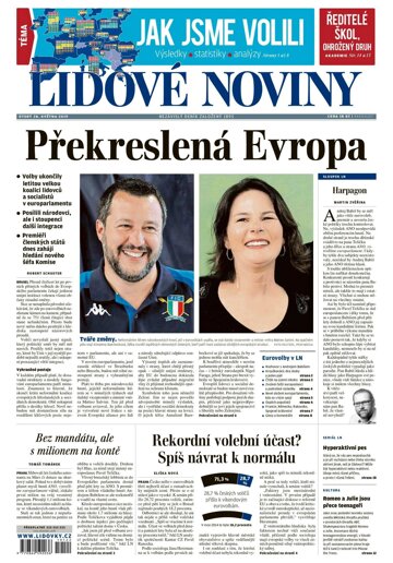 Obálka e-magazínu Lidové noviny 28.5.2019