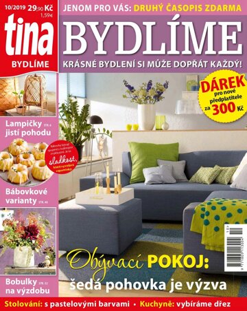 Obálka e-magazínu Tina Bydlíme 10/2019