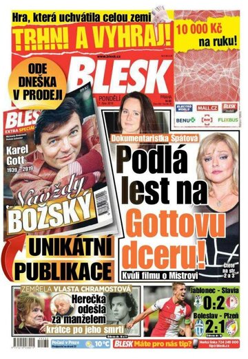 Obálka e-magazínu Blesk 7.10.2019