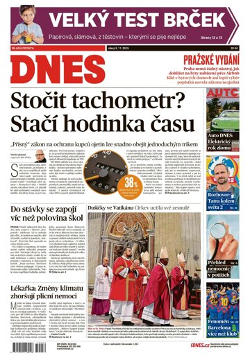 Obálka e-magazínu MF Dnes 5.11.2019