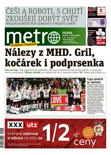 Obálka e-magazínu deník METRO 5.2.2020