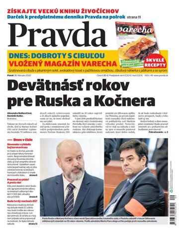 Obálka e-magazínu Pravda 28. 2. 2020