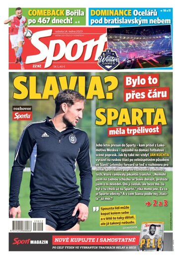 Obálka e-magazínu Sport 14.1.2023