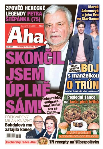 Obálka e-magazínu AHA! 14.10.2023