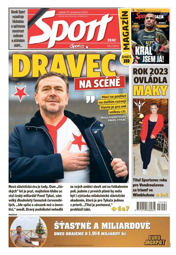 Obálka e-magazínu Sport 22.12.2023