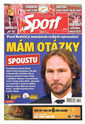 Obálka e-magazínu Sport 25.6.2025