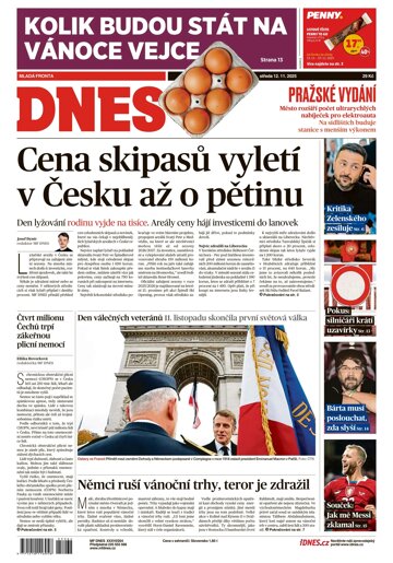 Obálka e-magazínu MF Dnes 12.11.2025