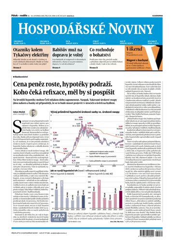 Obálka e-magazínu Hospodářské noviny 231 - 28.11.2025