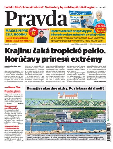 Obálka e-magazínu Pravda 30. 7. 2026
