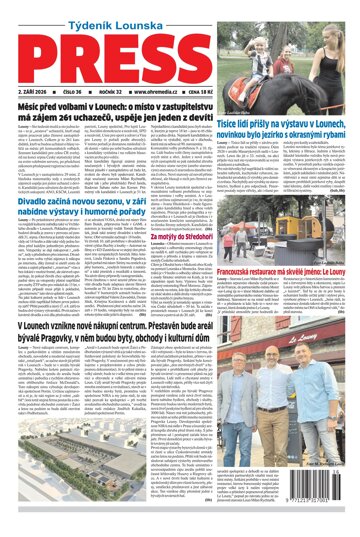Obálka e-magazínu Lounský press 36/2026