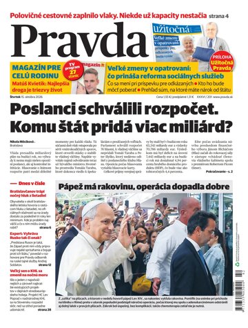 Obálka e-magazínu Pravda 15. 10. 2026