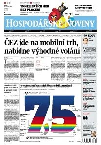 Obálka e-magazínu Hospodářské noviny 143 - 25.7.2013